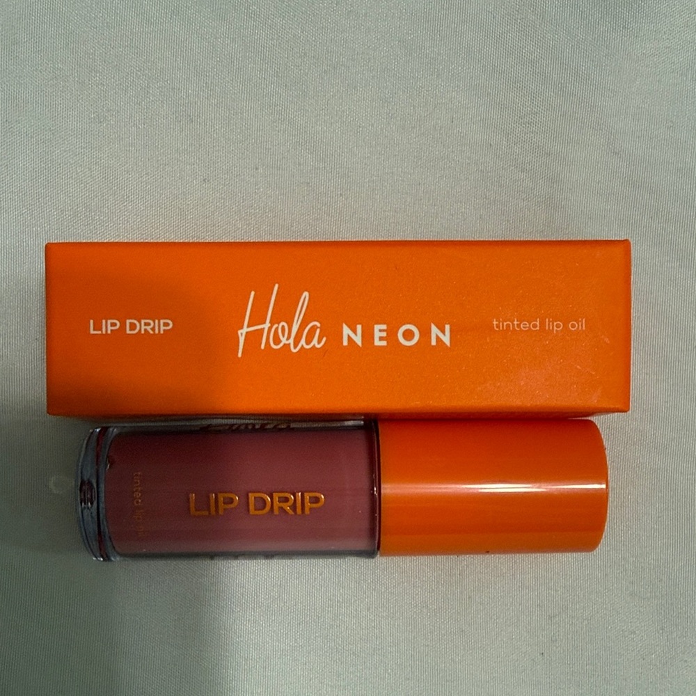 Hola Neon Lip Drip Tinted Lip Oil - Mauve Pink